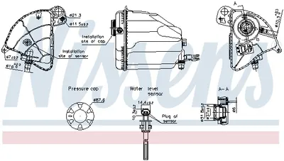 Vas expansiune racire (cu senzor nivel) potrivit BMW 5 (F10), 5 (F11), 5 GRAN TURISMO (F07), 6 (F12), 6 (F13), 6 GRAN COUPE (F06), 7 (F01, F02, F03, F04) 02.08-10.18