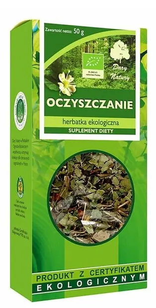 Ceai bio purificator din plante, 50 g, Dary Natury