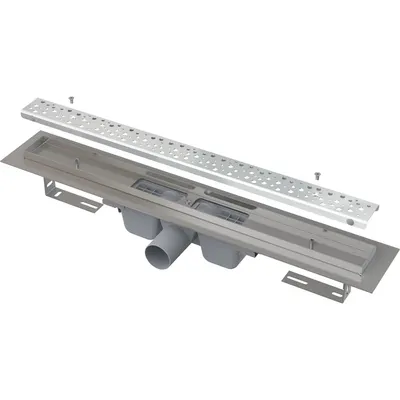 Rigola dus iesire laterala cu capac perforat crom mat 1150 mm Alcadrain APZ11-1150M