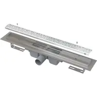 Rigola dus iesire laterala cu capac perforat crom mat 1150 mm Alcadrain APZ11-1150M