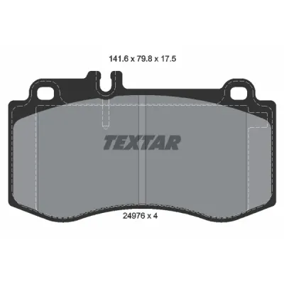 Set placute frana, frana disc TEXTAR 2497601