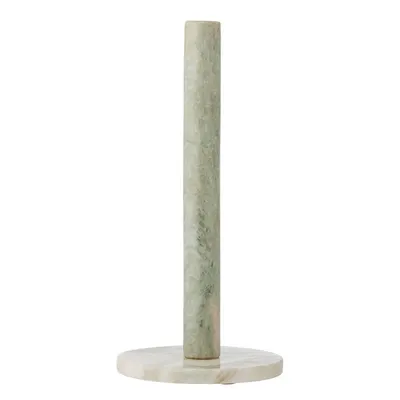 Suport orizontal pentru prosoape de bucătărie din hârtie verde deschis din marmură ø 15 cm Emy – Bloomingville