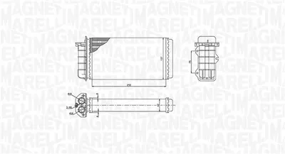 Schimbator caldura incalzire habitaclu potrivit ALFA ROMEO 145, 146; FIAT BRAVA, BRAVO I, COUPE, MAREA 1.2-2.4D 10.94-06.03