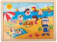 Puzzle din lemn Nowa Szkola - Vară, 24 piese
