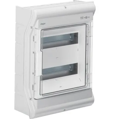 Tablou Vector 24M IP54/65 aparent, protectie UV Hager VE212PN