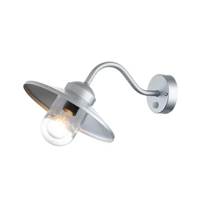 Aplica Klampenborg 1 Light Wall Lantern with PIR – Silver
