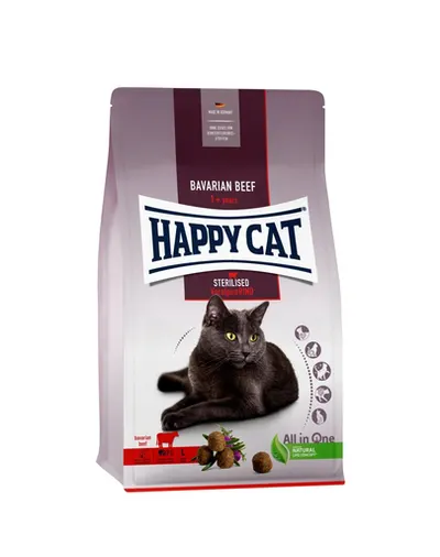 HAPPY CAT Sterilised Hrana uscata pentru pisici adulte sterilizate, cu carne de vita 4 kg