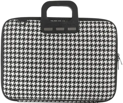 Geantă Bombata - Pied de poule, 16", negru