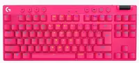 Logitech Tastatură mecanică - G Pro X TKL, fără fir, tactilă GX, roz