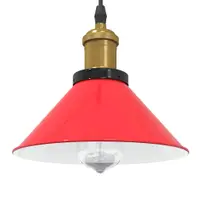 Gossi lampa suspendata reglabila pe inaltime e27 rosu lucios metal