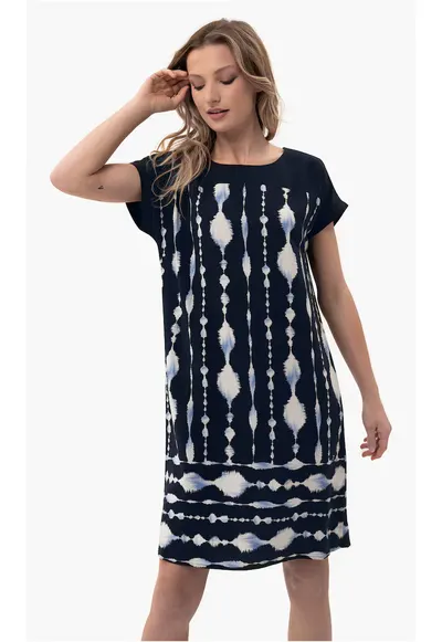 Rochie de vara G-Pomelo - albastru marin cu imprimeu - Bleumarin