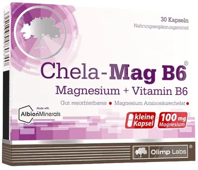 Chela Mag B6, 30 capsule, Olimp