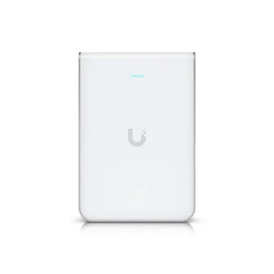 Acces point wireless Ubiquiti UniFi U7 Pro Wall, WiFi 7, dual-band, 2.4 - 6 GHz, 6 fluxuri spatiale, 2.5 GbE, PoE+, montaj pe perete