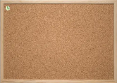 Tablă de pluta cu ramă din lemn 2x3 - 60 x 90 cm