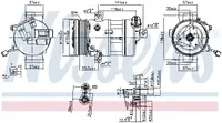Compresor climatizare potrivit FIAT 500L, BRAVO II, TIPO; LANCIA DELTA III 09.07-