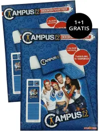PROMO Campus 12 Set Lenjerii de pat din Bumbac 140*200cm/65*65cm 1+1 GRATIS