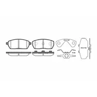 Set placute frana, frana disc REMSA 0593.00