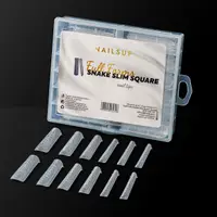 Tipsuri Reutilizabile NAILSUP Snake Full Forms Slim Square, 120 buc