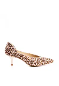 Pantofi stiletto piele naturala Print Celine