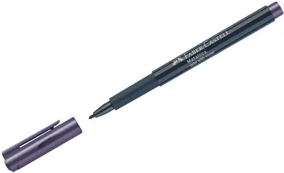 Marker Faber-Castell Metallics - mov, vârf rotund