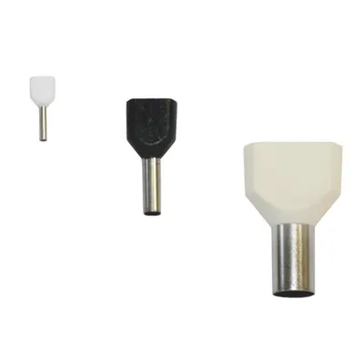 Pini terminali dubli izolati pin dubli - verde mm²2 x 6