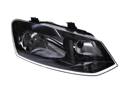Far fata Dreapta (H4, electric, fara motoras, culoare insert: negru) potrivit VW POLO, POLO IV, POLO V