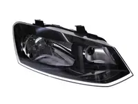 Far fata Dreapta (H4, electric, fara motoras, culoare insert: negru) potrivit VW POLO, POLO IV, POLO V
