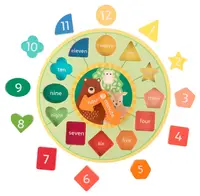 Jucărie din lemn Orange Tree Toys - Ceas sorter