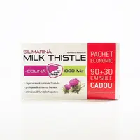 Silimarina + Colina Milk Thistle 1000 mg, 90 + 30 capsule