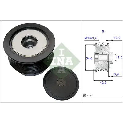 Sistem roata libera, generator INA 535 0188 10