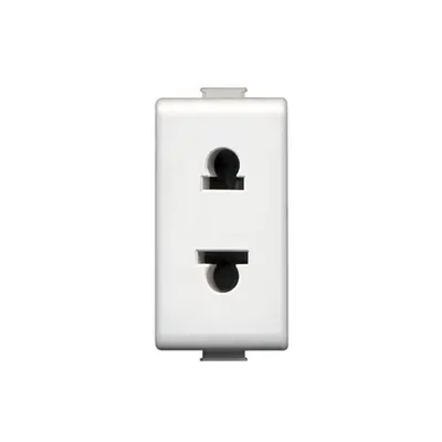matix - priza 2 module uniV d5 16A alb