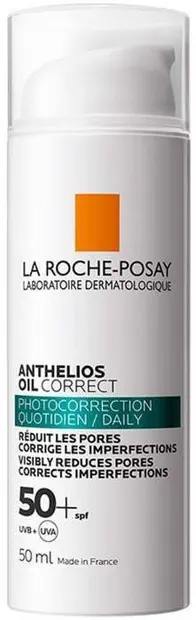 La Roche-Posay Anthelios Gel-cremă cu protecție solară pentru ten gras, SPF50+, 50 ml
