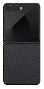 Husă Pitaka - Ultra Slim, Galaxy Z Flip 7, negru/gri