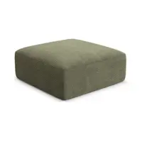 Taburet verde cu tapițerie din catifea reiată Campi – Cosmopolitan Design