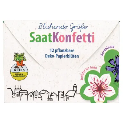 Confetti cu seminte de flori decorative bio 12 bucati Aries