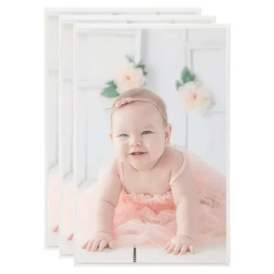 vidaXL Rame foto colaj pentru masă 3 buc. argintiu 13x18 cm MDF