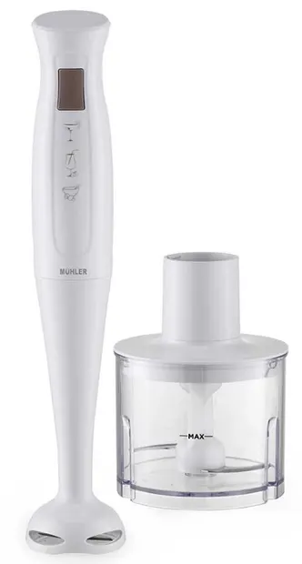 Blender de mână Muhler - MB-402, 400W, 1 viteză, alb