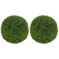 HOMCOM Set de 2 Sfere de Boxwood Artificiale, 50cm | Aosom Romania