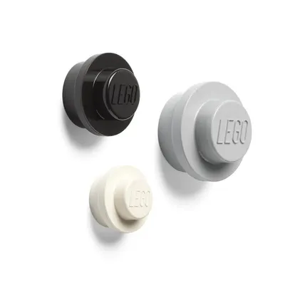 Set 3 cuiere pentru perete LEGO® Black And White