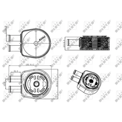 Radiator ulei, ulei motor NRF 31310