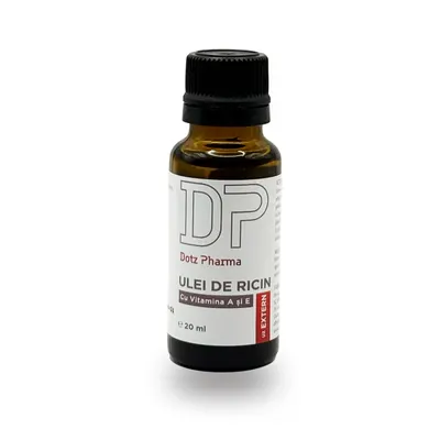 Ulei de ricin cu vitamina A și E, 20 ml, Dotz Pharma