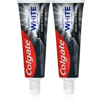 Colgate Advanced White Charcoal Pasta de dinti albire cu cărbune activ 2x75 ml