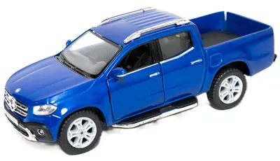 Mașinuță metalică Kinsmart - Mercedes-Benz X-Class, 1:42, albastru