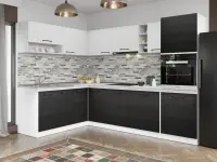 Set Mobila Bucatarie Colt Mina Yang 180*280 Ferrara/Alb C193