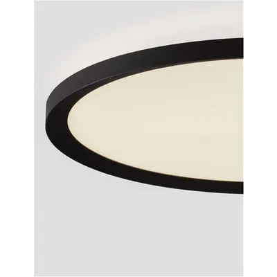 Plafoniera AOTON Triac Dimabil Nisipiu Negru Metal, Aluminiu & Acrylic LED 35Wat 220-240Volt 3279Lm IP20 2700 + 3000K Dip Intrerupator Deschis sus & jos
