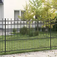 vidaXL Gard Spike Ring HORST 200 x 166 cm Oțel vopsit electrostatic