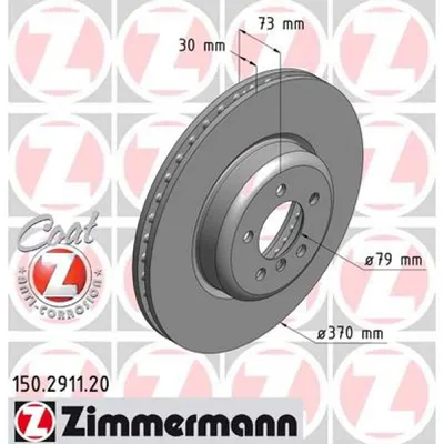 Disc frana ZIMMERMANN 150.2911.20