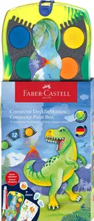 Acuarele pastila, 12culori/set Connector dinozauri 2025 Faber-Castell