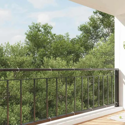 vidaXL Plasă pentru pisici transparentă, nailon, 6x3 m