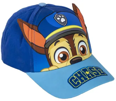 Șapcă cu cozoroc și efect 3D Cerda - Paw Patrol, Chase, 4+, 53 cm